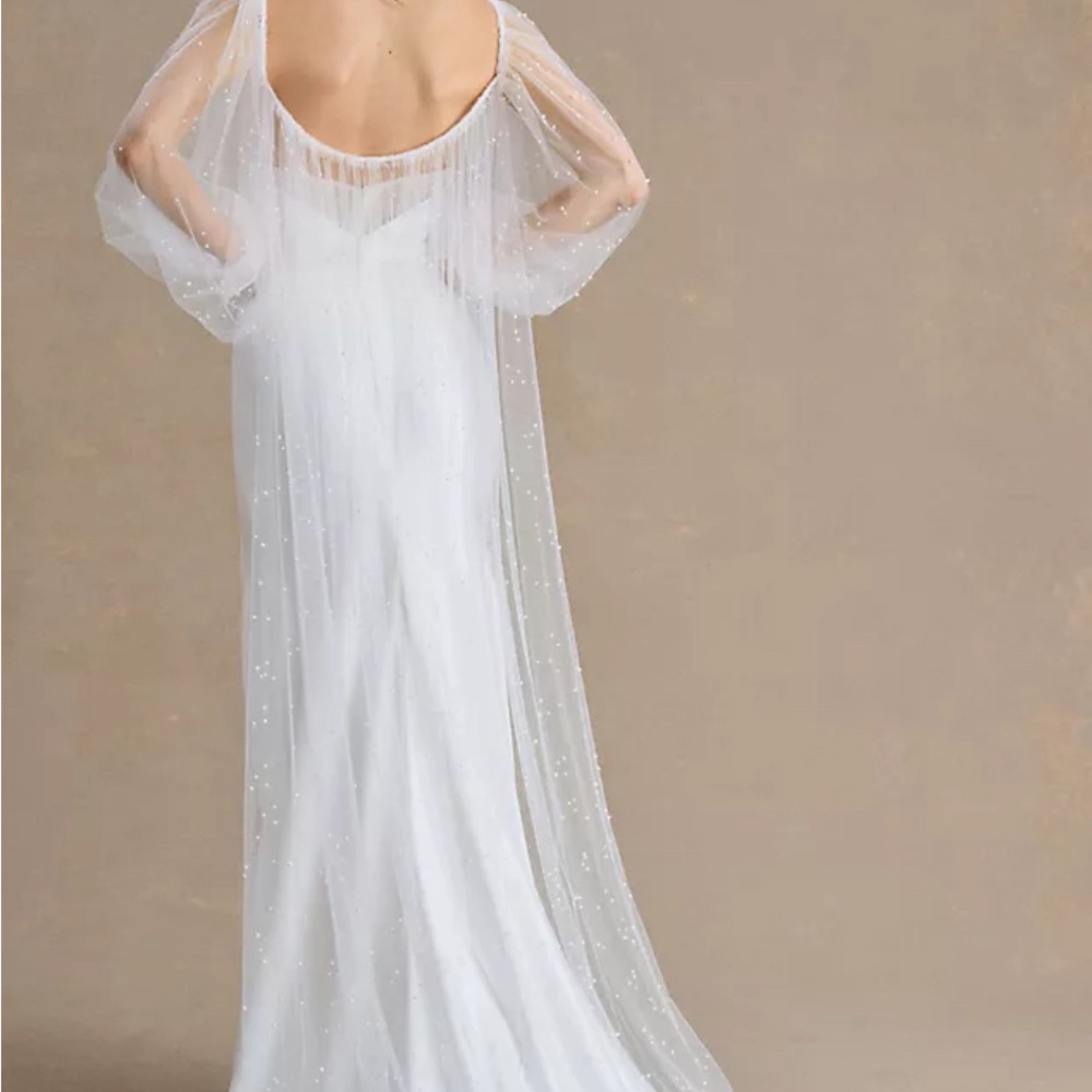 A.B. Ellie Sheer Long-Sleeve Cape